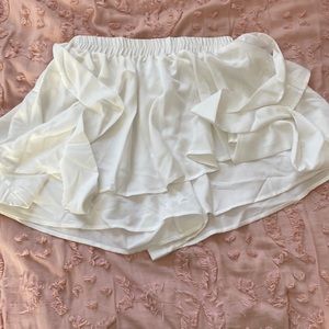 A white skort